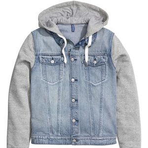H&M Oversized Hooded Denim